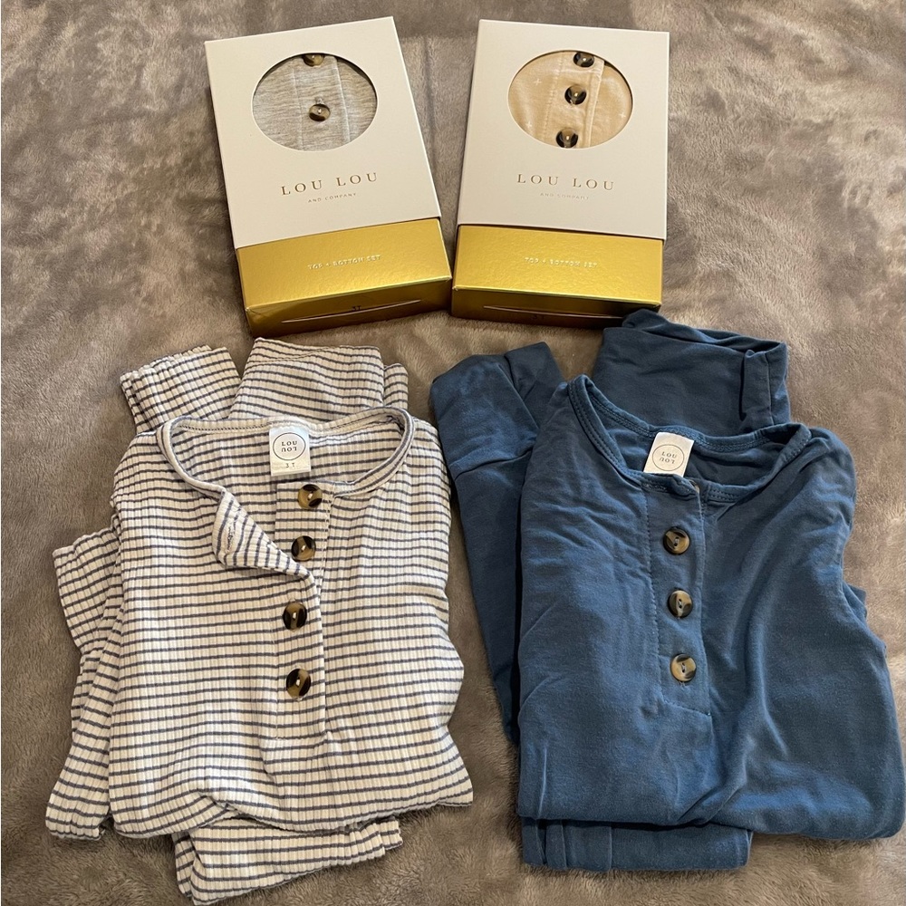 Lou Lou & Co two piece sets x4 size 3T